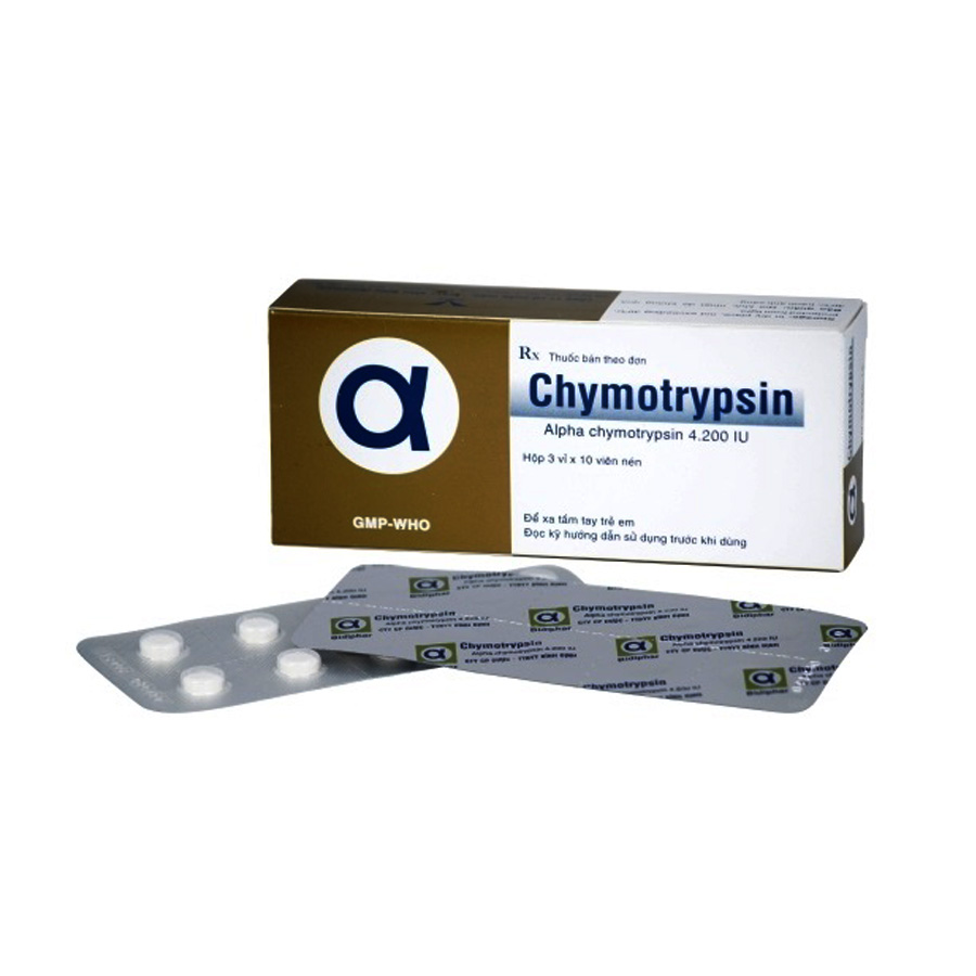 Thuốc Alphachymotrypsin 4.2 Mg Chống Viêm, Giảm Phù Nề