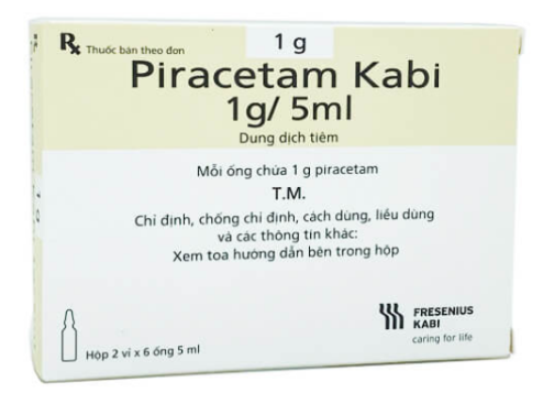 Piracetam kabi 1g/5ml hộp 2 vỉ x 6 ống 5ml