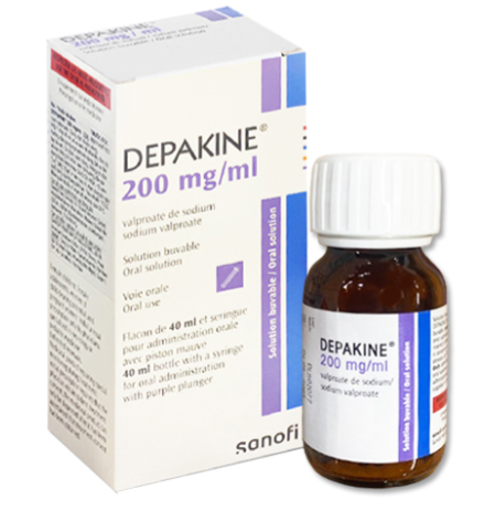 Dung dịch uống Depakine 200mg/ml trị các thể động kinh khác nhau chai 40ml