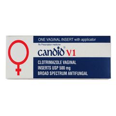 Candid V1 500mg - Thuốc điều trị viêm nhiễm âm đạo của Glenmark