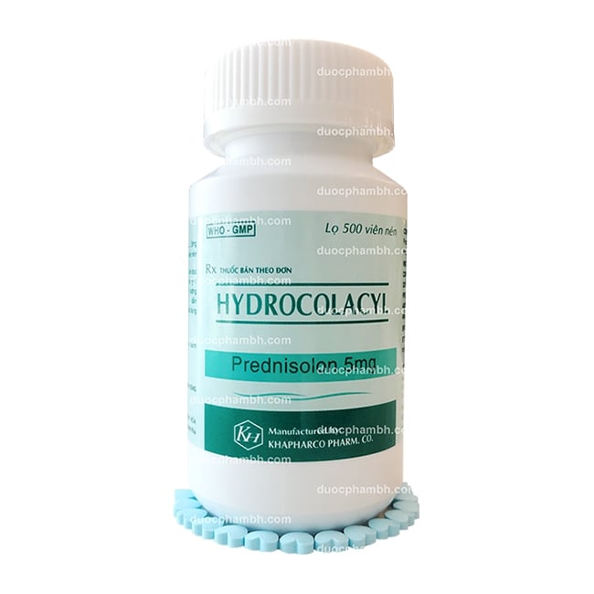 Thuốc kháng viêm Hydrocolacyl Prednisolon 5mg Xanh Khapharco