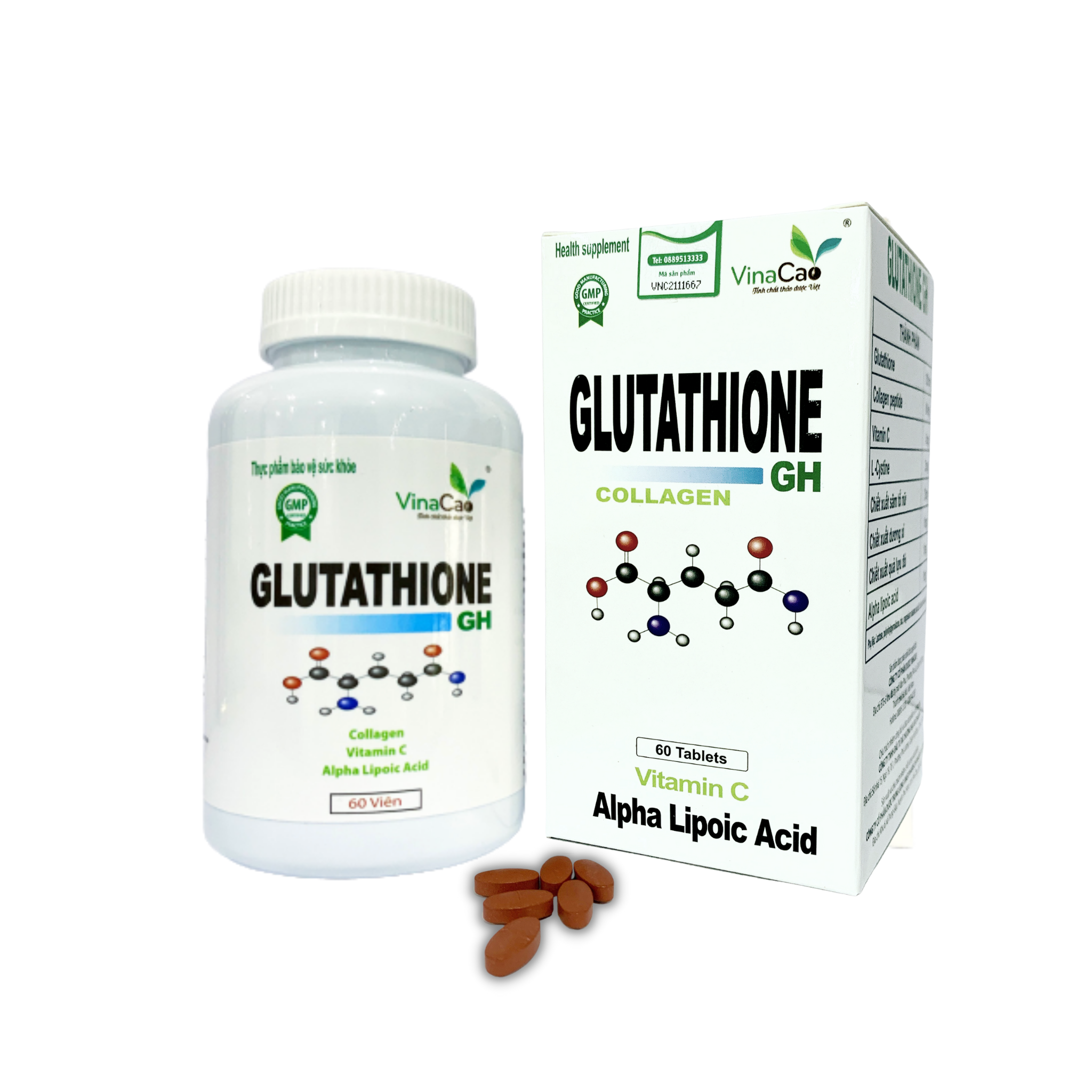 viên uống trắng da Glutathione Collagen GH