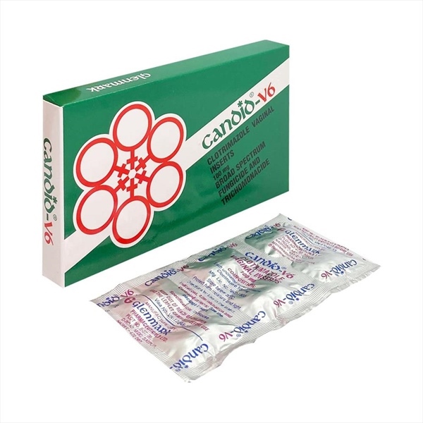 Thuốc đặt phụ khoa Candid-V6 Glenmark điều trị nhiễm nấm candida âm đạo (6 viên)