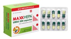 Maxxhepa Urso 300 Capsules trị xơ gan do mật nguyên phát (3 vỉ x 10 viên)