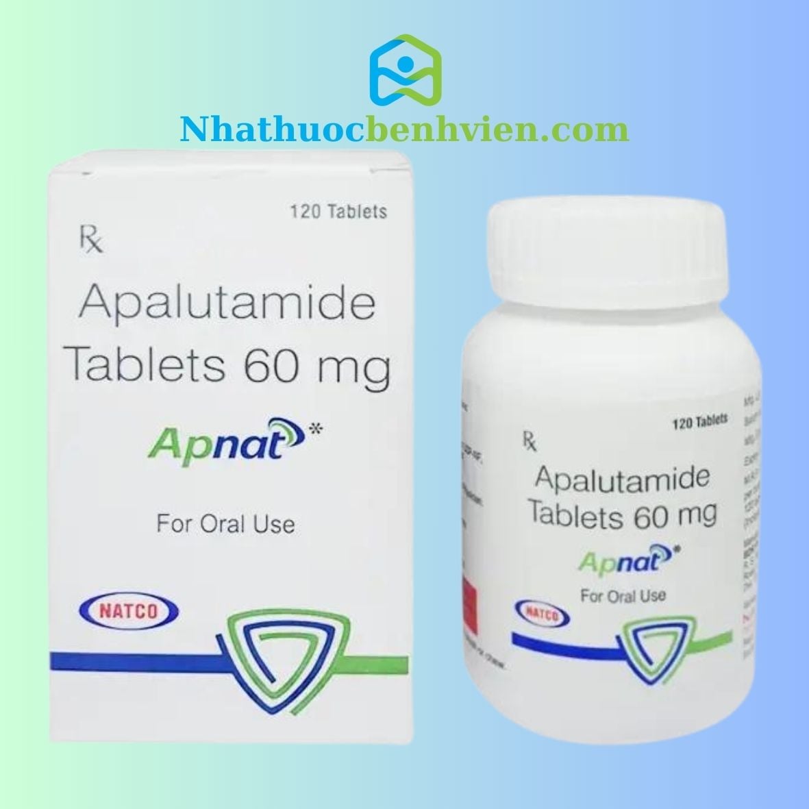 Apnat ( Apalutamide 60mg ) hộp 120 viên - Điều trị ung thư Tuyến tiền liệt