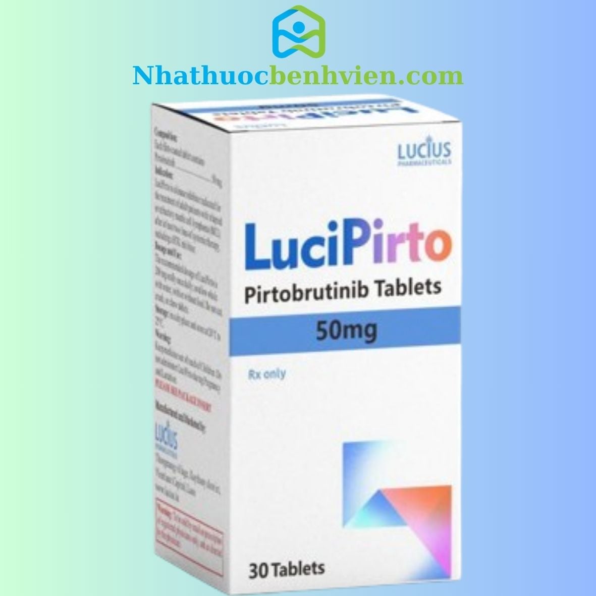 LuciPirto ( Pirtobrutinib 50mg ) LUCIUS hộp 30 viên