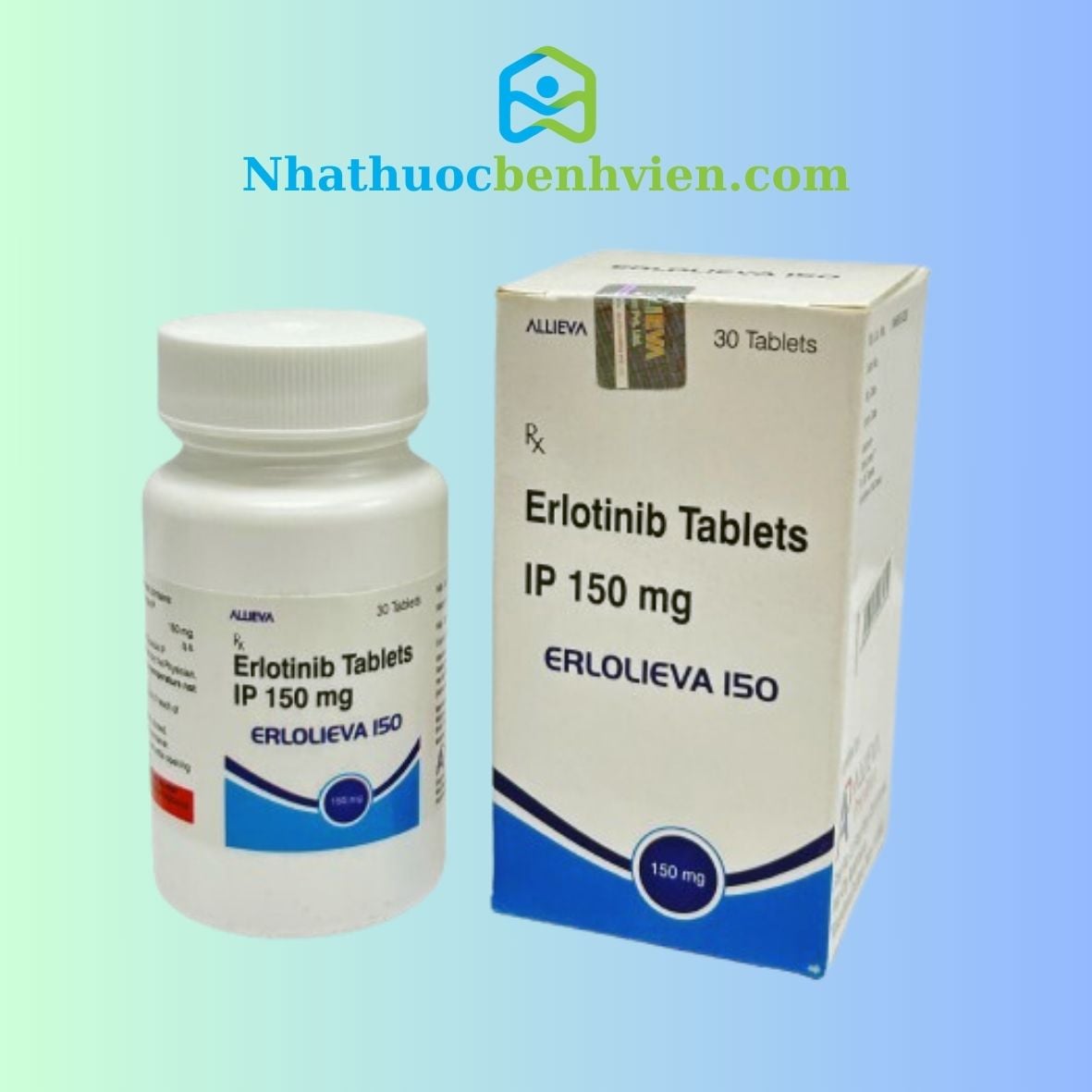 Thuốc Erlolieva Erlotinib 150mg - Điều trị ung thư Phổi