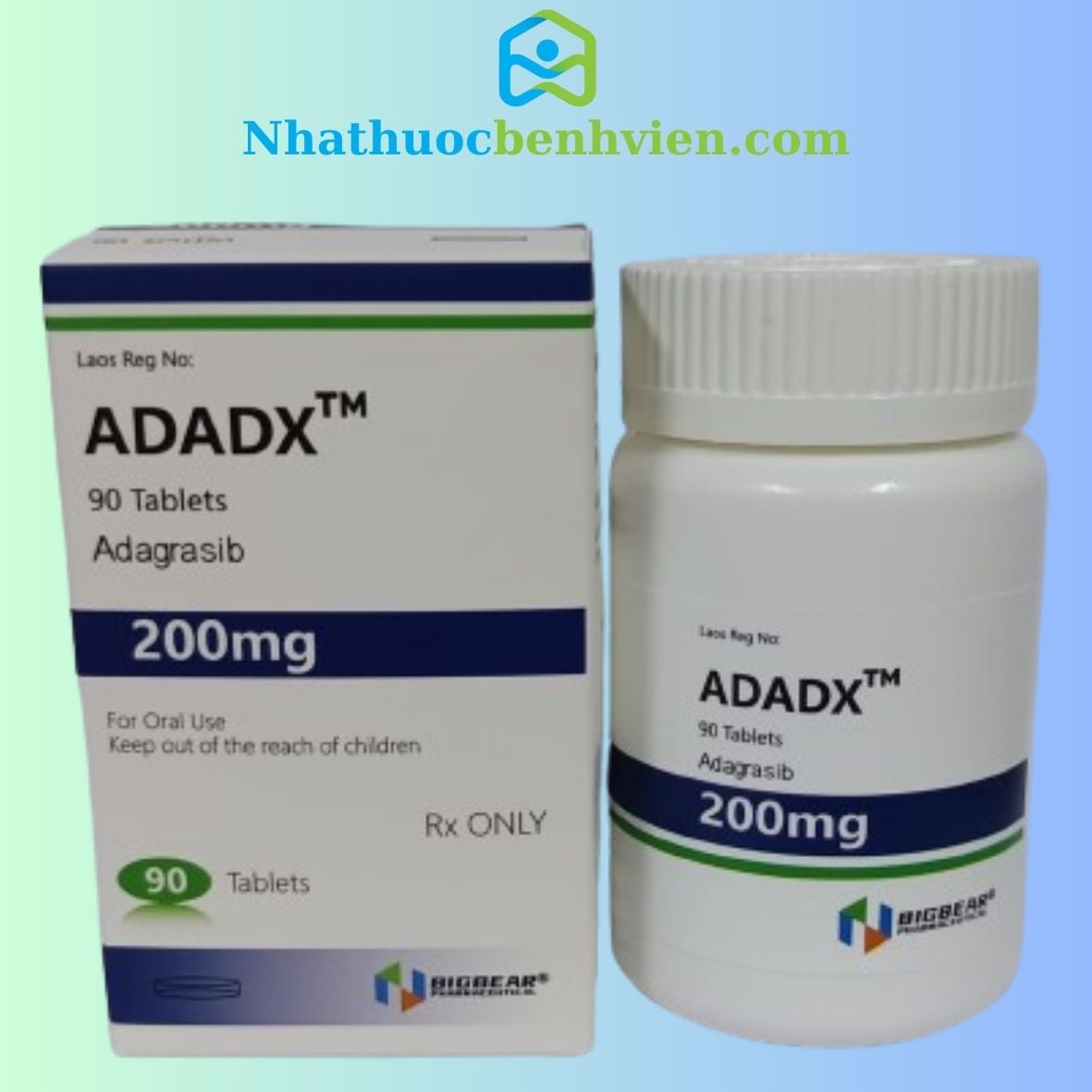 ADADX ( Adagrasib 200mg ) BIGBEAR hộp 90 viên - Điều trị ung thư Phổi