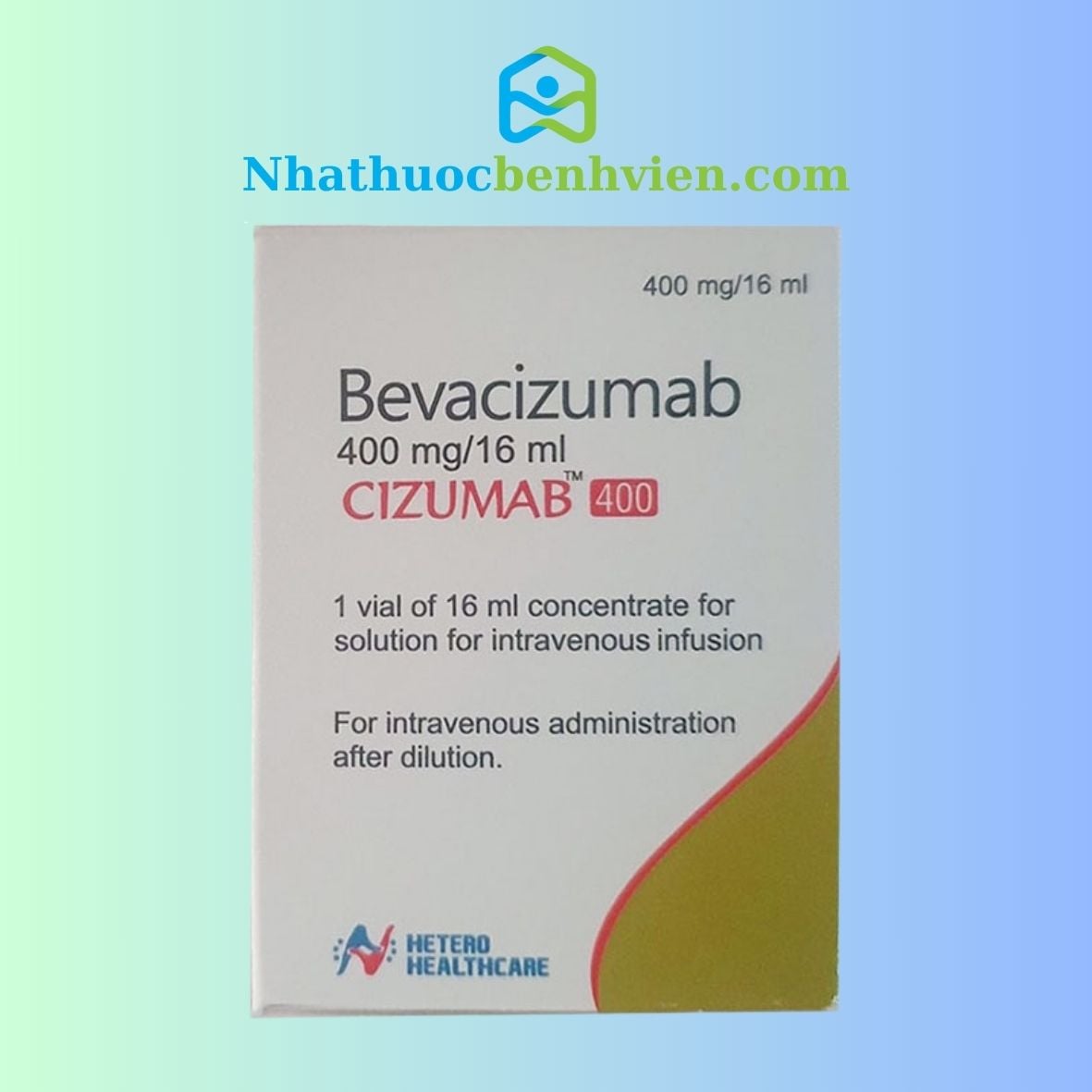 CIZUMAB 400 ( BEVACIZUMAB 400MG/16ML ) - Thuốc miễn dịch điều trị ung thư