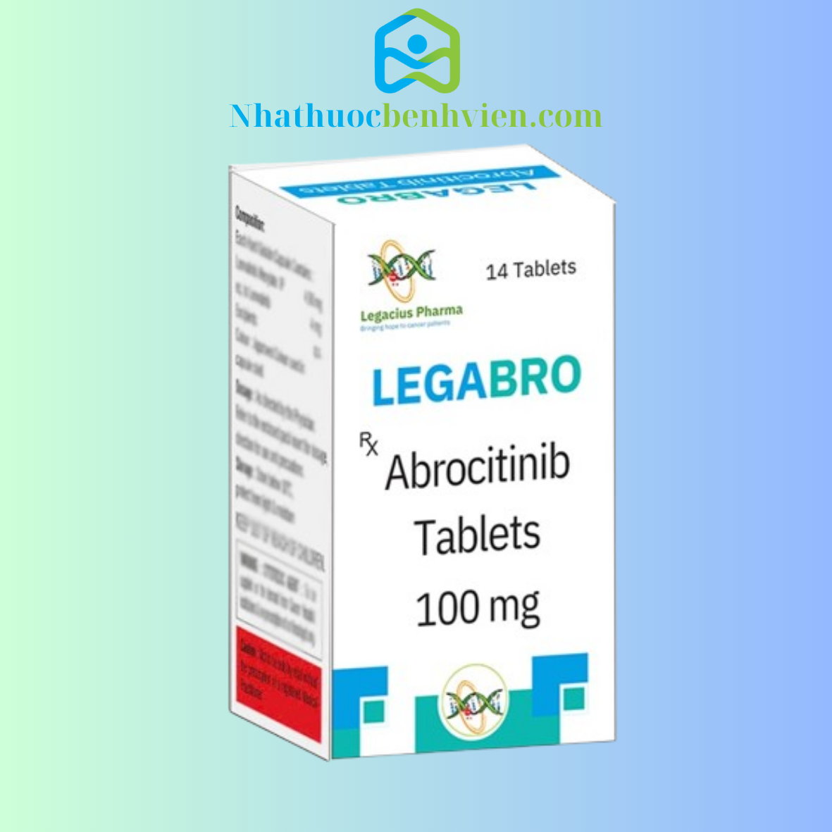LEGABRO Abrocitinib 100mg Legacius Pharma hộp 14 viên