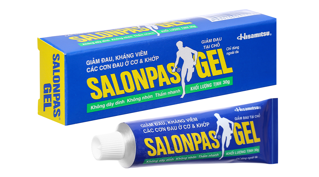 Gel bôi giảm đau Salonpas gel hộp 1 tuýp x 30g