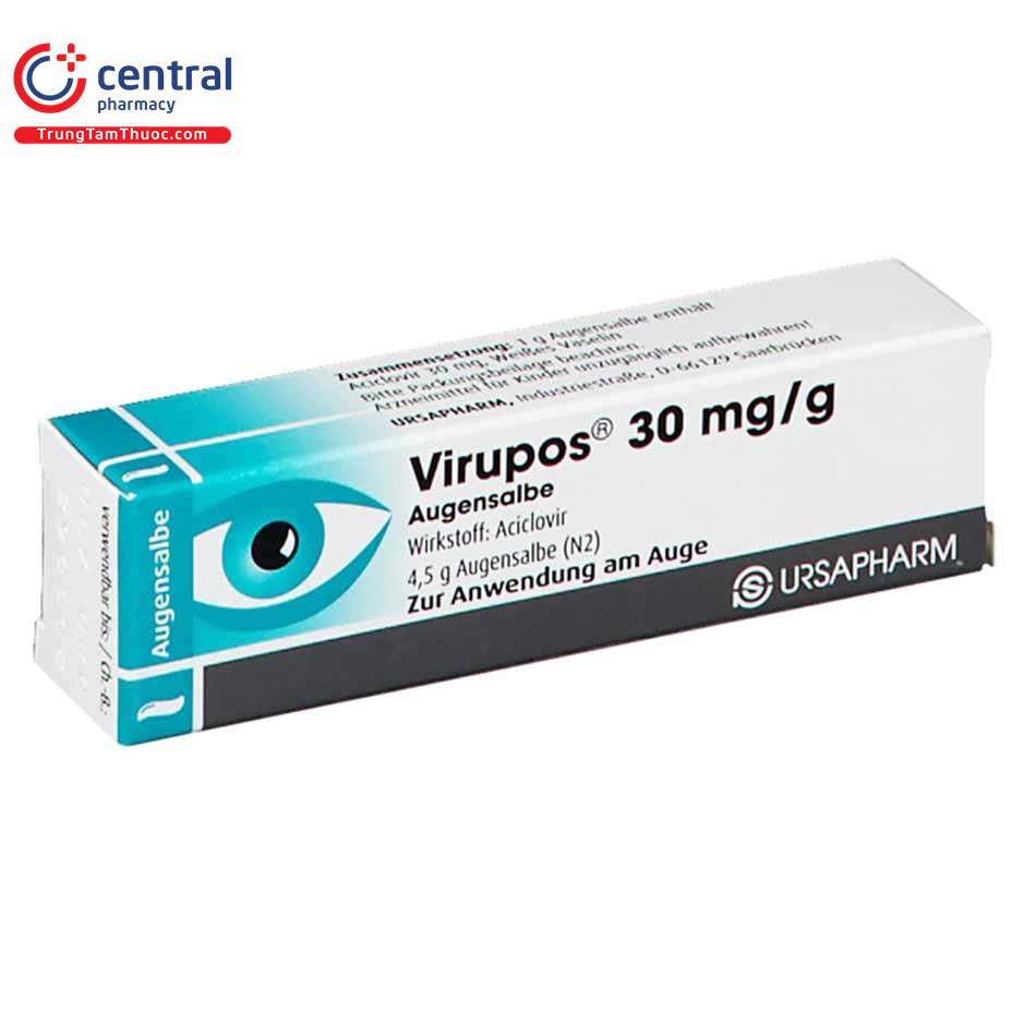 Virupos' 30mg/g trị các bệnh viêm giác mạc
