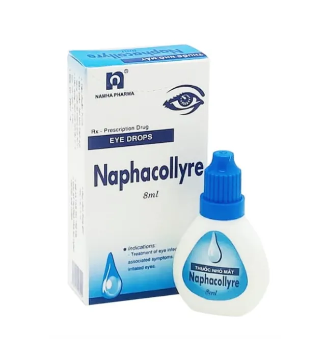 Thuốc nhỏ mắt Naphacollyre Nam Hà điều trị nhiễm khuẩn mắt (8ml)