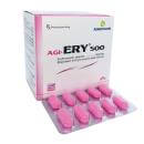 AgiEry 500 - Hộp 10 vỉ x 10 viên nén - Trị viêm amidan, viêm họng, viêm phế quản cấp và mãn tính, viêm tai giữa, viêm nướu,...
