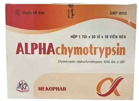 Alphachymotrypsin 4200usp Mekophar (H/500v)