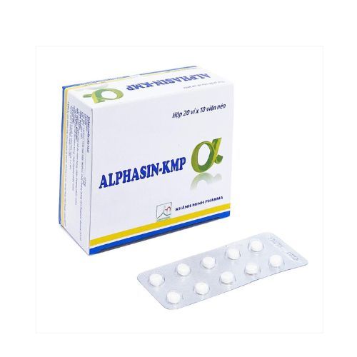 Alphasin Hỗ trợ giảm phù nề - Hộp 20 vỉ x 10 viên - Khánh Minh Pharma