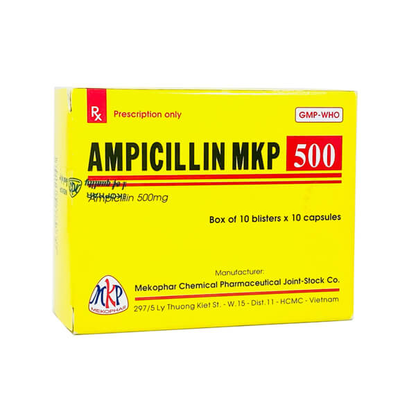 Ampicillin 500mg Mekophar – Thuốc Điều Trị Nhiễm Khuẩn