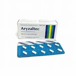 Aryzaltec Ceti 10mg Thành Nam (H/100v) - Thuốc điều trị các triệu chứng viêm mũi dị ứng mãn tính và viêm mũi dị ứng theo mùa, mày đay mãn tính vô căn ở người lớn và trẻ em trên 12 tuổi