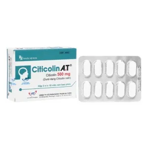 A.T Citicoli 500mg (H/30v) - Thuốc bổ não Citicoline của A.T Pharma, hỗ trợ trí nhớ và chức năng não bộ