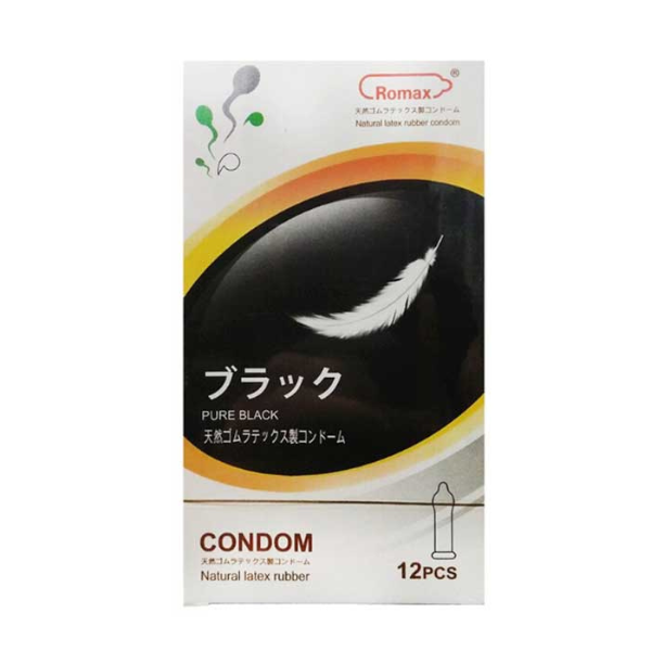 Bao cao su Romax hạn chế tránh thai ngoài ý muốn các bệnh truyền nhiễm (Hộp 12 cái)