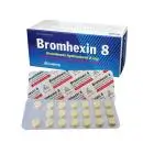 Bromhexin 8mg Vacopharm - điều trị rối loạn tiết dịch phế quản (Hộp 10 vỉ x 20 viên)