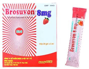 Brosuvon 8mg làm loãng đờm (h/20g)