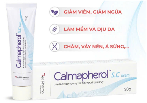 Calmapherol S.C. Cream Kem bôi chăm sóc da viêm da cơ địa, chàm