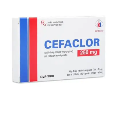 Cefaclor 250 mg thuốc háng sinh điều trị nhiễm khuẩn