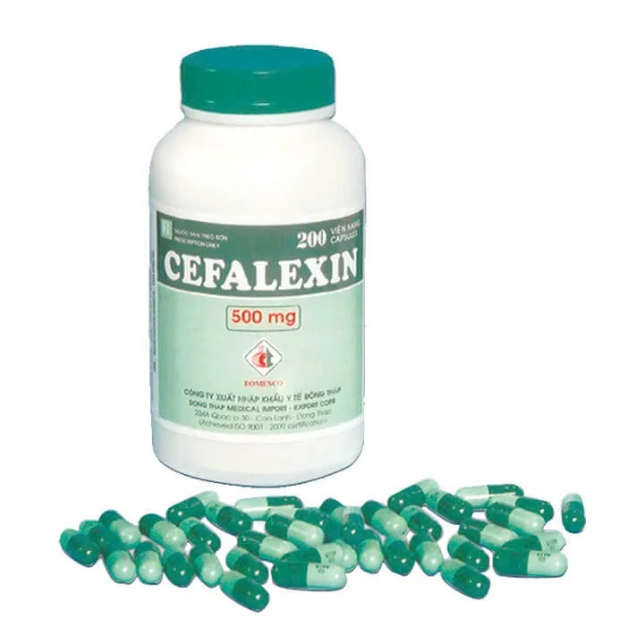 Cefalexin 500mg DMC (C/200v) – Cephalosporin thế hệ 1, điều trị nhiễm khuẩn đường hô hấp, tiết niệu, da & xương hiệu quả