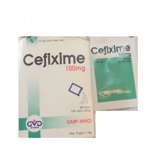Cefixime 50 mg Minh Dân (Hộp 10 gói × 1 g) – Cephalosporin thế hệ 3, đánh bay nhiễm khuẩn hiệu quả