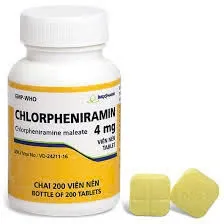 Chlorpheniramin 4mg Imex (C/200v) – Nhanh chóng giảm viêm mũi dị ứng & ngứa hiệu quả