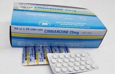 Cinarizin 25mg Hà Nội (H/1250v) – Giảm chóng mặt &amp; say tàu xe an toàn