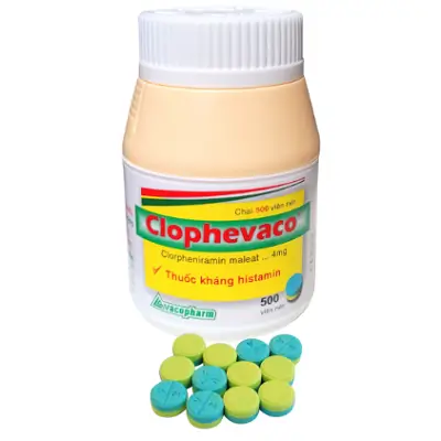 CLOPHEVACO vacopharm - điều trị chứng dị ứng (Chai 500 viên)