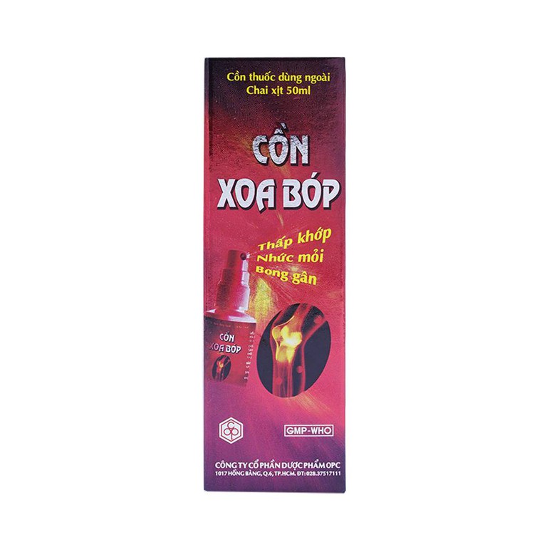 Cồn xoa bóp xịt OPC (C/50ml) – Giảm đau nhanh, tiện dụng với công thức thảo dược