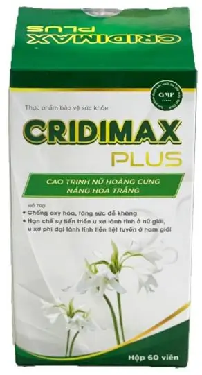 Cridimax Plus hỗ trợ điều trị viêm phì đại u xơ u lành