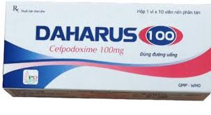 Daharus điều trị các trường hợp nhiễm khuẩn (Hộp 1 vỉ x 10 viên)