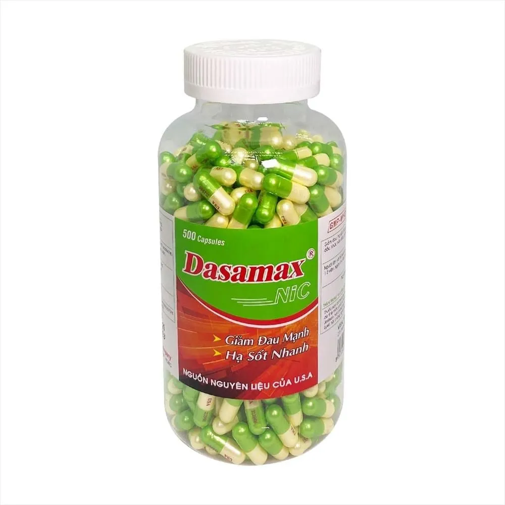Dasamax Acetaminophen 500mg Nic Pharma – Giảm đau, hạ sốt an toàn, hiệu quả
