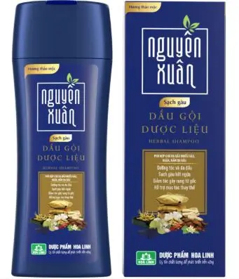 Dầu Gội Dược Liệu Sạch Gầu Nguyên Xuân Hoa Linh (C/200ml)(Xanh Dương)
