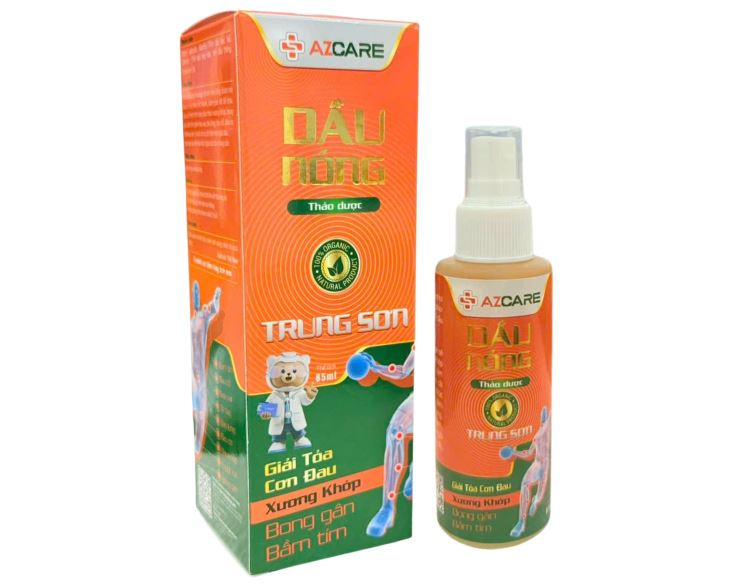 Dầu nóng thảo dược Trường Sơn hỗ trợ giảm đau nhức, bong gân, bầm tím (85ml)