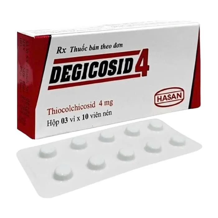 Degicosid 4mg Hasan (H/30v) – Giãn cơ nhanh, giảm co cứng cơ hiệu quả