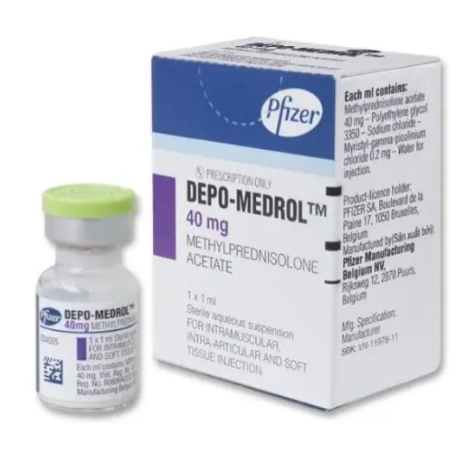Depo Medrol Methylprednisolone 40mg hỗn dịch tiêm Pfizer