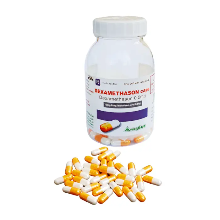Dexamethason Caps Vacopharm 200 viên – Điều trị bệnh dị ứng nặng