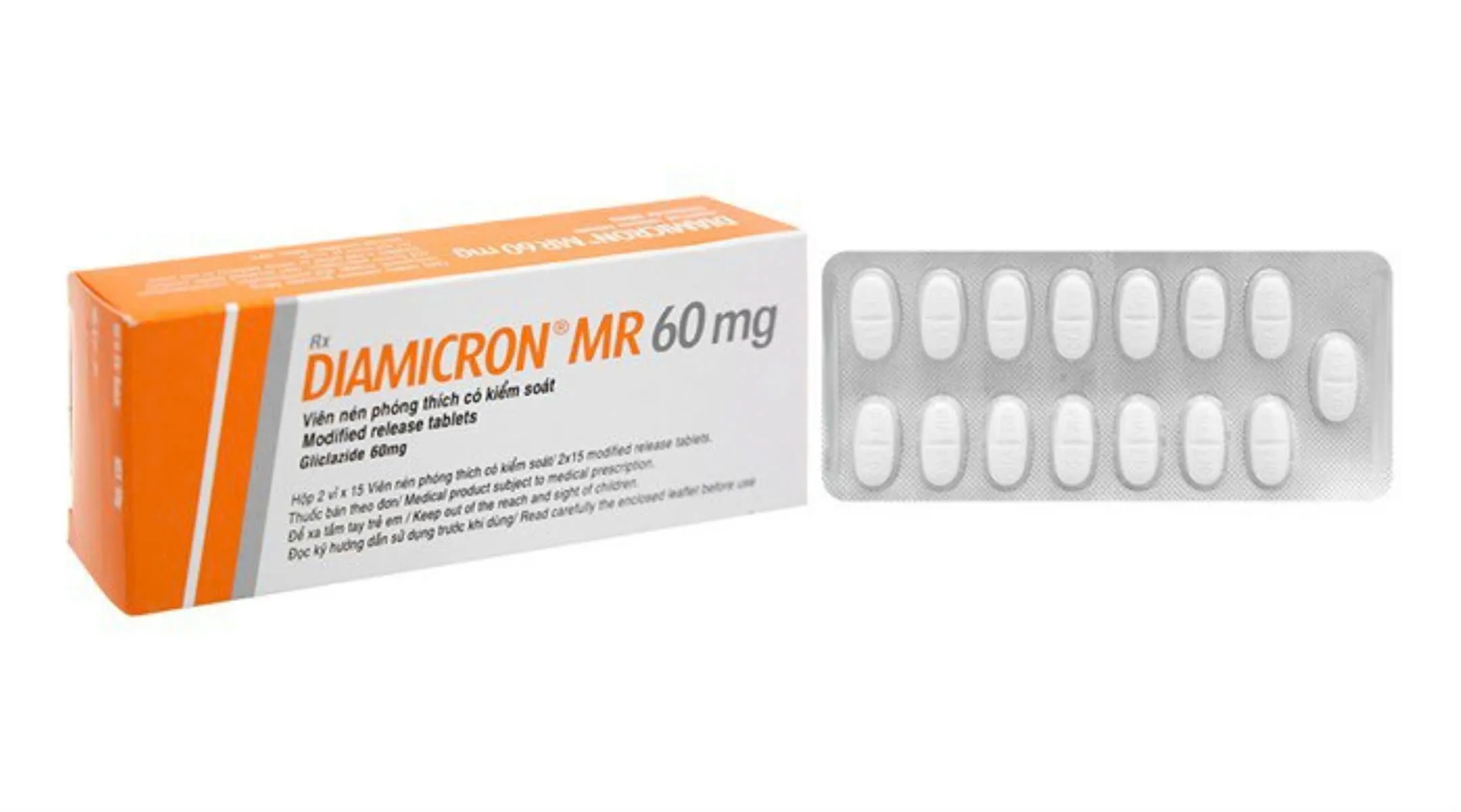 Diamicron 60 Pháp (H/30v) – Kiểm soát đường huyết ổn định mỗi ngày