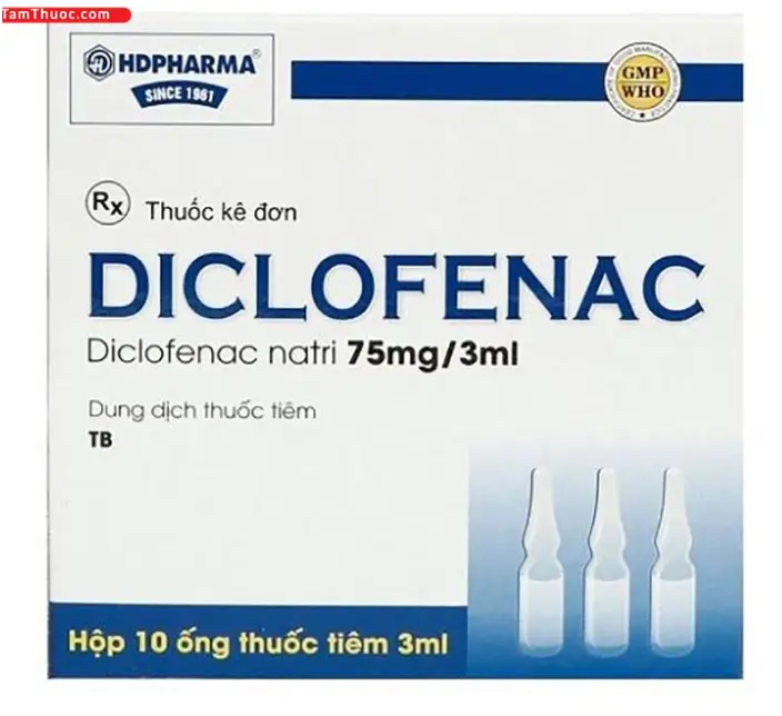 Diclofenac 75mg/3ml HDPharma điều trị viêm khớp, giảm đau