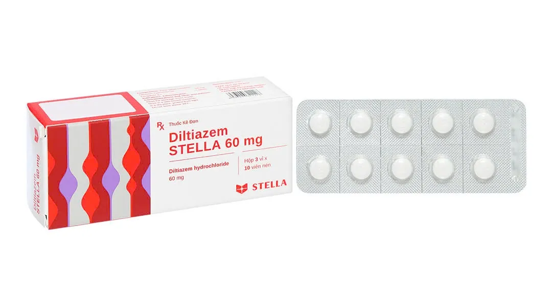 Diltiazem 60mg Stella (H/30v) – Điều trị đau ngực và cao huyết áp hiệu quả