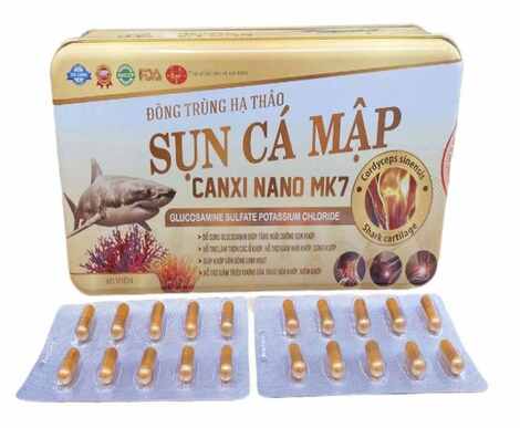 ĐÔNG TRÙNG HẠ THẢO SỤN CÁ MẬP HỘP SẮT