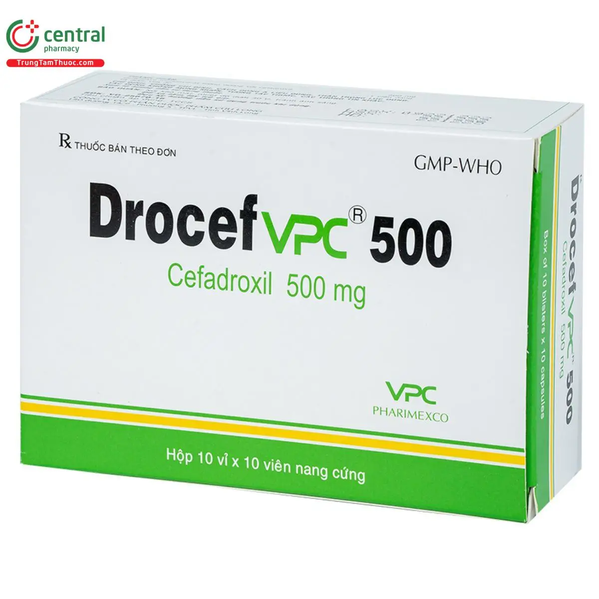 DrocefVPC 500 điều trị nhiễm khuẩn nhẹ và vừa
