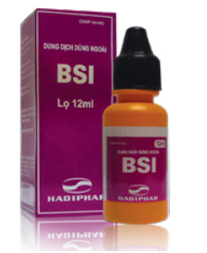 DUNG DỊCH BSI giúp điều trị các bệnh lý ngoài da