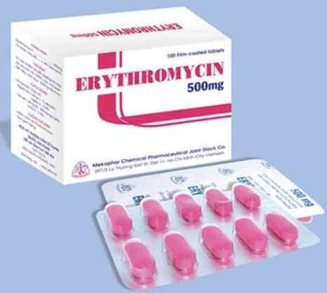 Erythromycin 500mg Mekophar (H/100v)