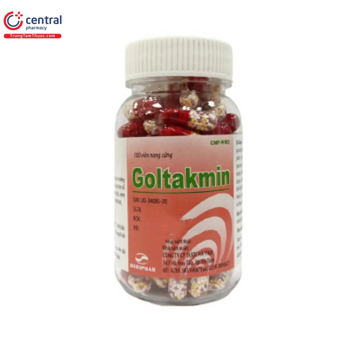 Goltakmin (lọ 100 viên nang cứng) điều trị cảm lạnh, nghẹt mũi, viêm mũi dị ứng